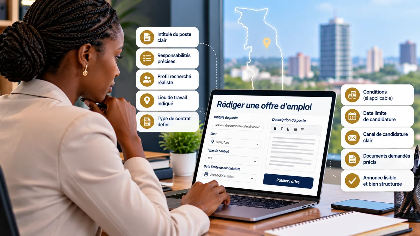 Comment rédiger une offre d’emploi efficace au Togo ? Les éléments à ne pas oublier